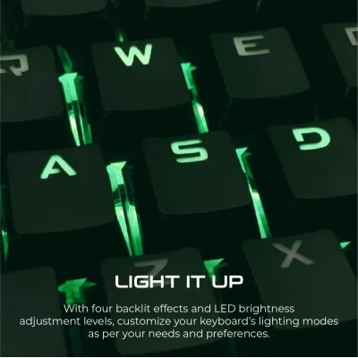 Vertux-Rapid Wired Semi-Mechanical Gaming Keyboard &bull; Rainbow Backlight